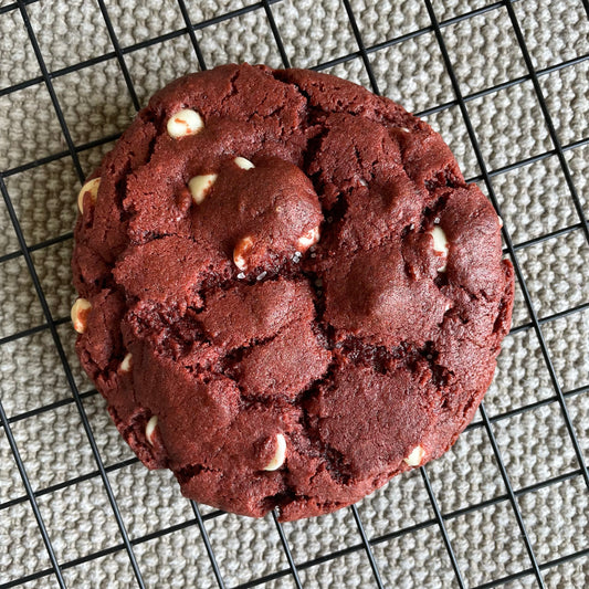 Red Velvet White Chocolate Cookies